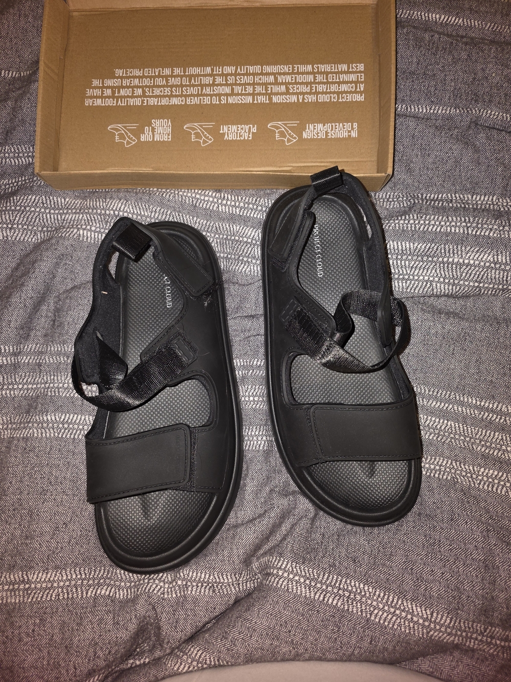 Women's Adjustable Black Sport Sandals